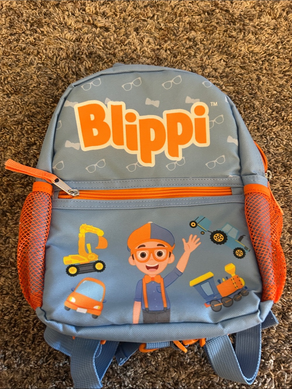 Blippi Kids Blue & Orange Backpack